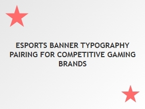 Esports Banner Typography for Competitive Brands
